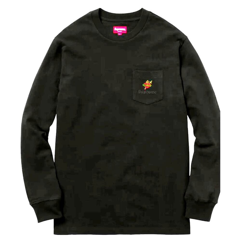 Vintage Supreme Sacred Heart L/S Pocket Tee